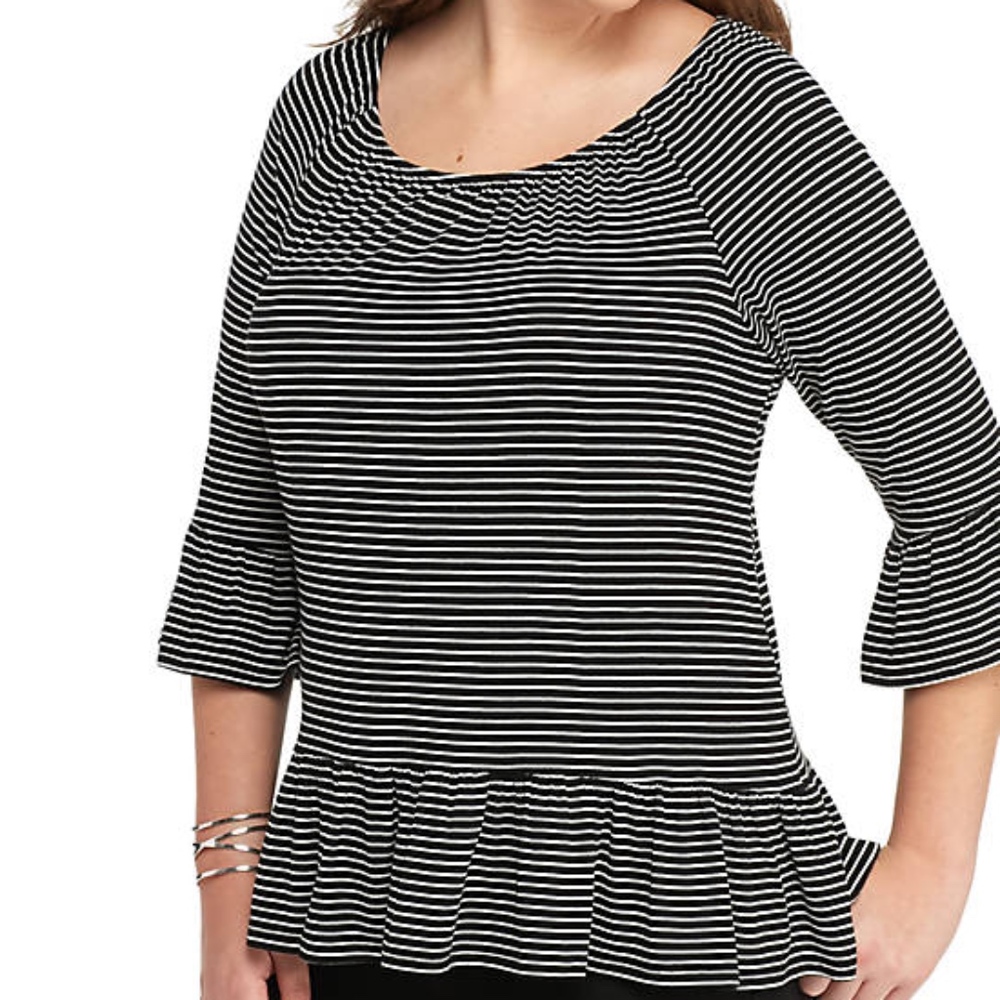 New Directions Bell Sleeve Top                  2D